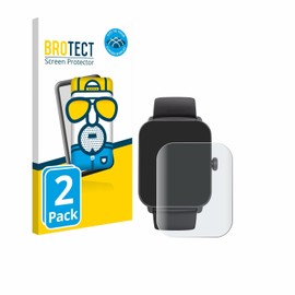 brotect 3D Curved Screen Protector Matte compatible with Hama Smartwatch 6010 (2 Pack) - Full Screen Coverage