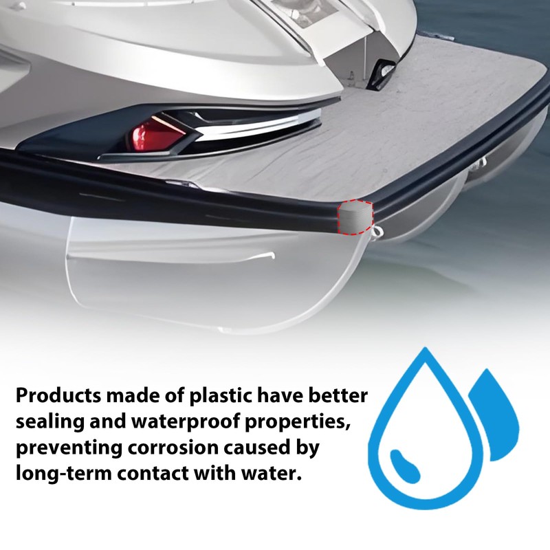 CWaveRow Pontoon Boat Corner Caps Deck Protection Dock Corner Bumper