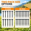 Black Plastic Screw Tent Stakes for Camping – Ground Anchors