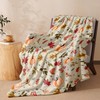 LOSIVISHE Autumn Harvest Flannel Throw Blanket – Fall Pumpkin and