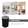 STOBAZA Tall Drum Lamp Shades, Linen Cylinder Lamp Shade, E27