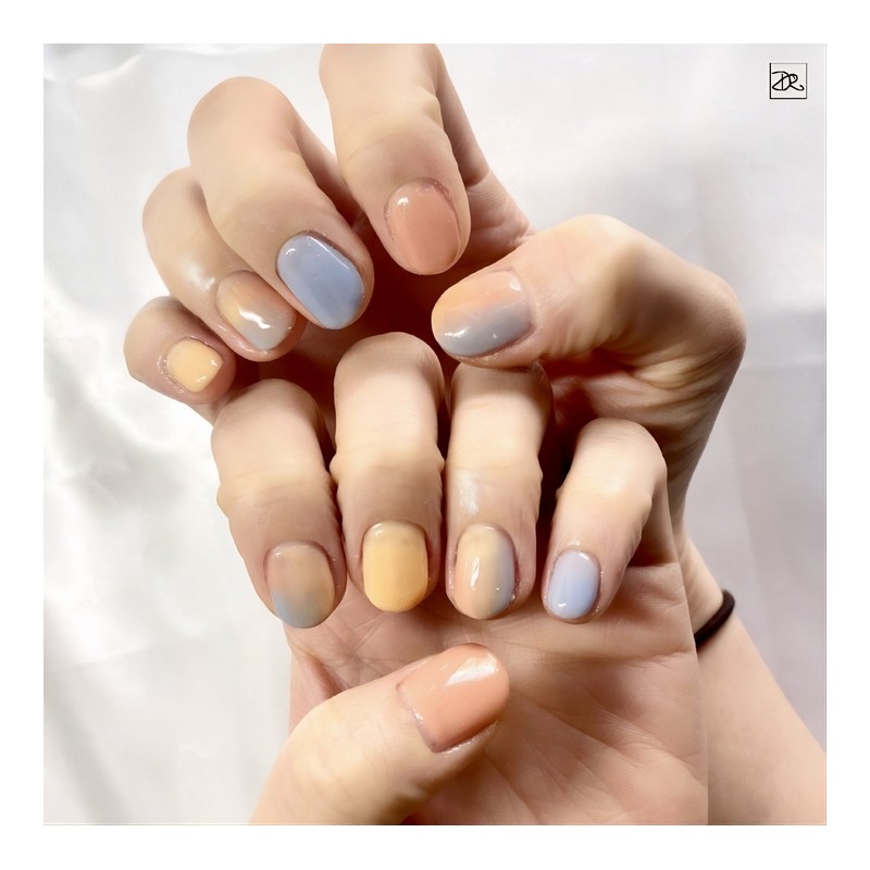 Dara Beauty May Art of the MonthSyrup Gel Marble Nails❣