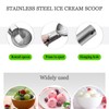 2 Pcs Stainless Steel Ice Cream Scoop, Heavy Duty Ice