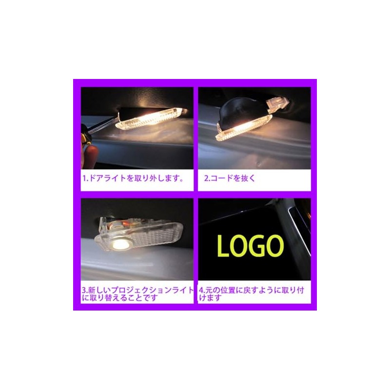 Courtesy Lamp, LED Logo, Door Light, LED Chip, High Brightness,