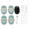 4Pcs LED Strobe Light High Brightness Waterproof Portable Wireless Flashing