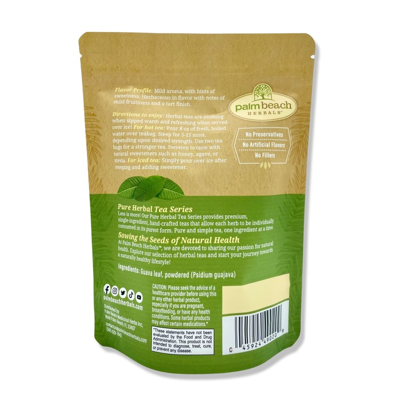 Palm Beach Medicinal Herbs - Guava Leaf Tea - Pure