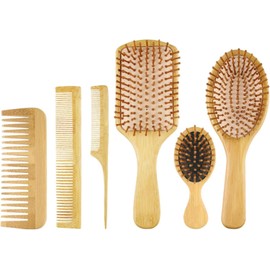 Peine De Madera para Masaje, Cepillo para El Cabello, Peine para Masaje con Bolsa De Aire, Cepillos para El Cabello Antiestáticos, Peine para Masaje del Cuero Cabelludo, Herramienta De Peina