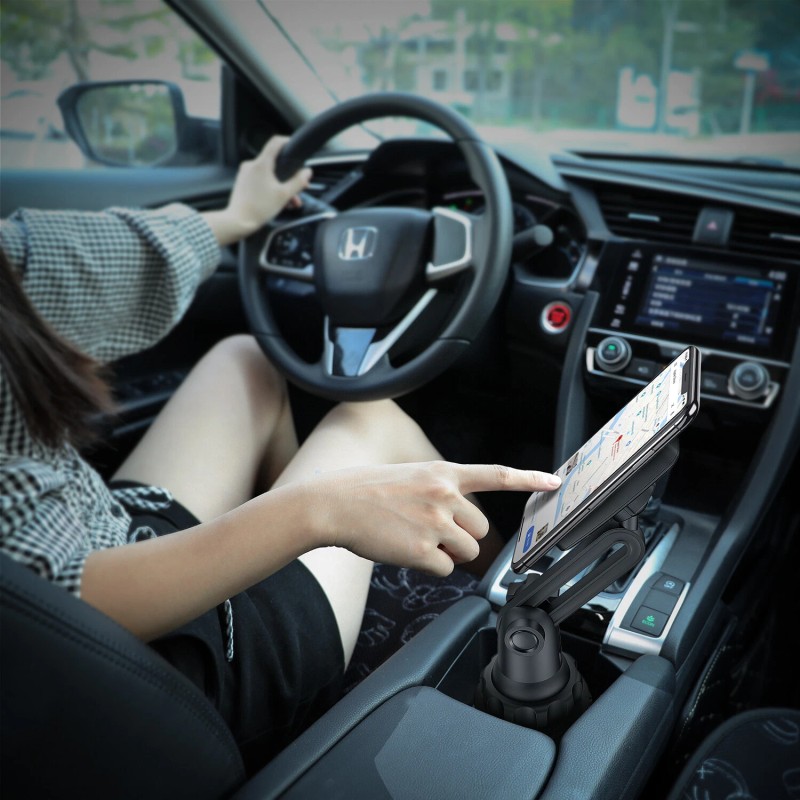 WixGear Extendable Arm Universal Cup Holder Adjustable Base Automobile Cup