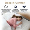 HOMES-LINEN Orthopaedic V-Shaped Pillow Extra Cushioning Support For Head, Neck
