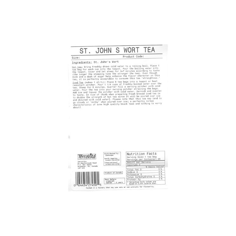 St. John's Wort Tea (Loose) (4 oz, ZIN: 427452)