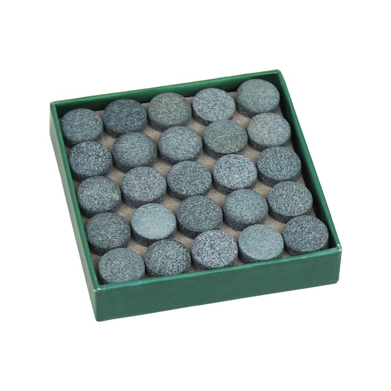 PolyMath 50pcs Billiard Pool Cue Tips, 9/10/11/12/13mm Pool Stick Tips