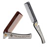Classic Design Mini Portable Folding Hair Styling Comb and Brush Styling Brown