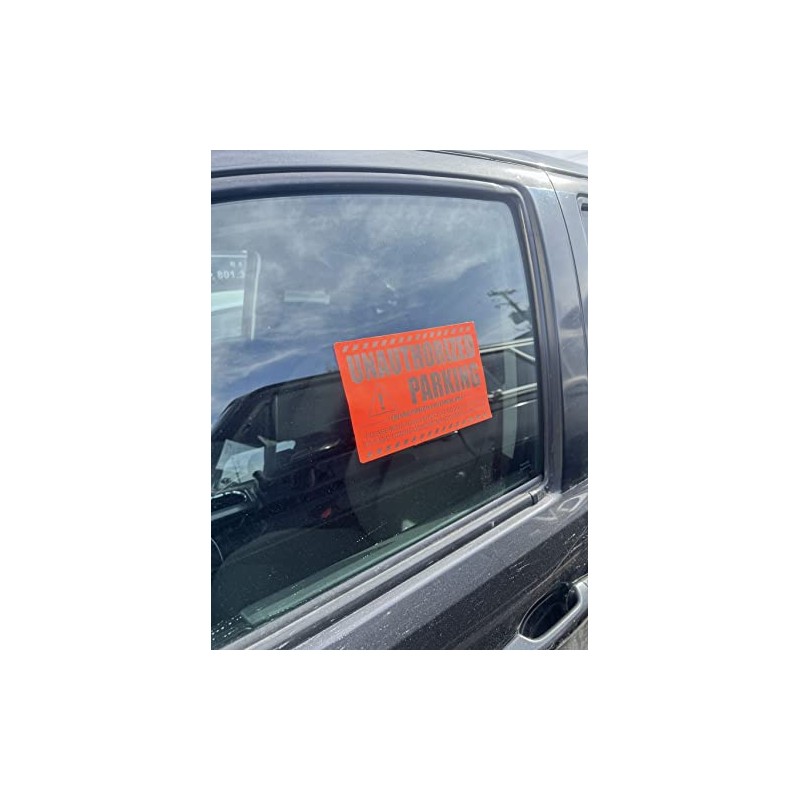 Unauthorized Parking Parking Violator Labels, 100 Total Labels per Roll