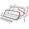 Front Pillar Post Drains Left Right Pair 1960-65 Falcon, Ranchero,