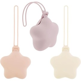 Estuche Organizador para Chupetes (3 Piezas) - Funda Portátil de Silicona Suave, Estrella Antideslizante | Protector Higiénico Antibacteriano, Ideal para Viaje, Bebés y Recién Nacidos