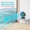 DR.PREPARE Fan for Bedroom, Small Desk Air Circulator Fan, 70°