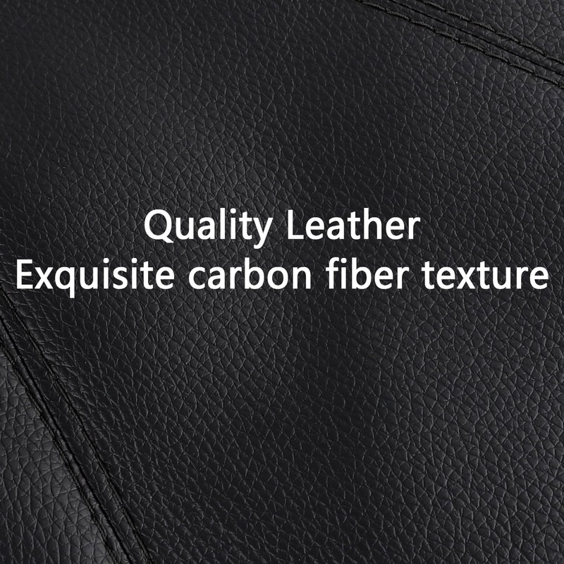 SSNNUU Car Shift Boot,Carbon Fibre Leather Gear Shift Cover for