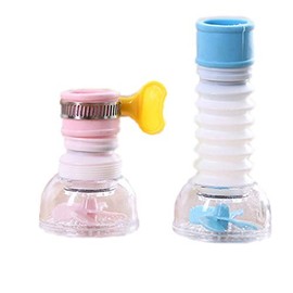 XINGSUI 2 Pcs Rotatable Splash-Proof Faucet Nozzle, Tap Water Saving Device, Used in Kitchen, Bathroom and Shower Room Folding Faucet (2 Colors)