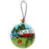 Ruth's Ethical Goods Camper Christmas Tree Ornament - Art Glass