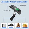 Digital Hanging Luggage Scale with Backlit for Travel, Portable Handheld