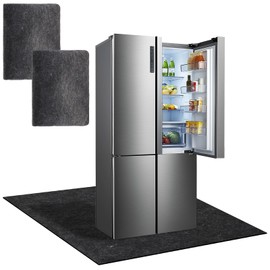 2 Pcs Refrigerators Mat, Multifunctional Home Appliance Mat Slip Resistant Under the Refrigerators Mat Protect refrigerators and floors, 39" x 39"