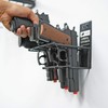 BOOMSTICK 4 Gun Handgun Black Vinyl Coated Pistol Wall Mount
