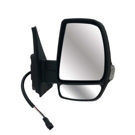Passenger Right Side Door Mirror Power and Heated with Turn Signal Light Textured Back Cover for Ram Promaster City 2010 to 2023