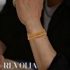 8Pcs Stainless Steel Chain Bracelets for Men Women Cuban Link