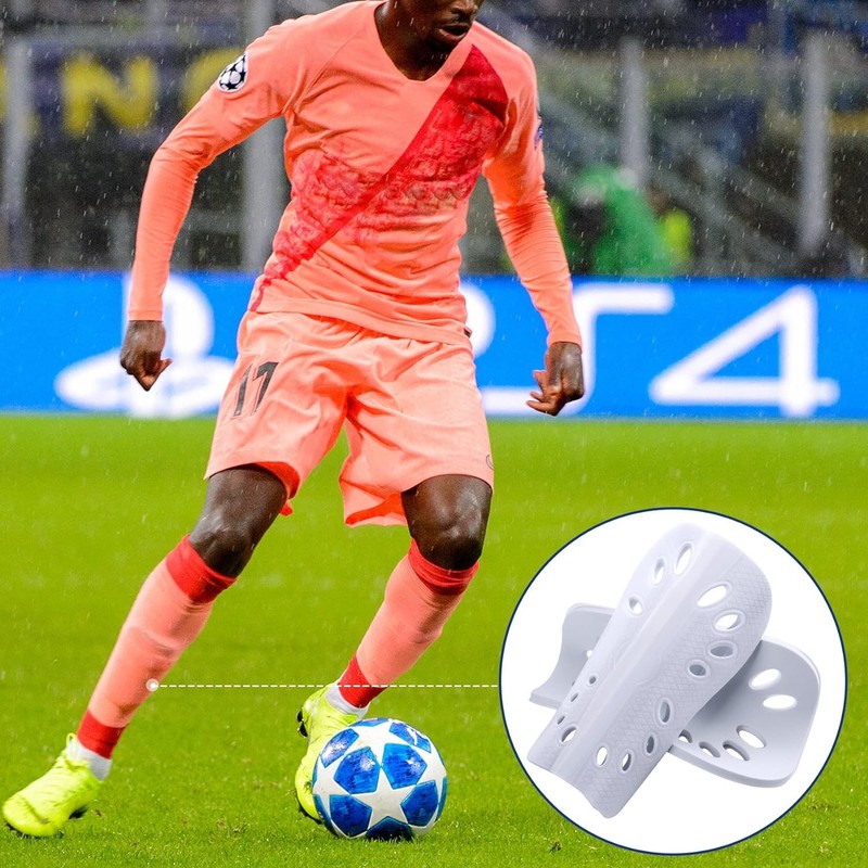 Soccer Shin Guards, 2 Pair Lightweight and Breathable Shin Guard