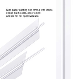 Easytle 5" Paper White Twist Ties 100 Pcs