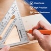 WORKPRO 180mm Aluminum Speed Square,Combination Square, Measuring Tool for Engineer