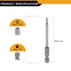 sourcing map TT10 Security Torx Head Screwdriver Bit 3" (75mm)