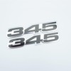 Pair Set VMS Racing 345 Highly Polished Aluminum Nameplate Emblems