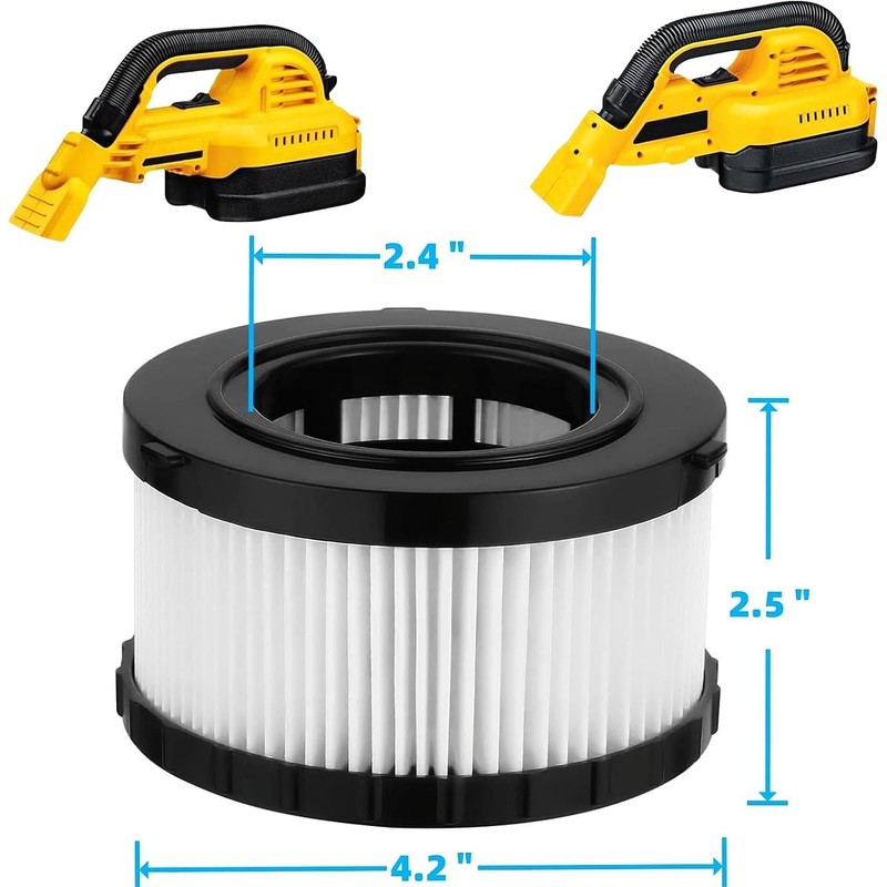 DC5151H HEPA Filter Replacement Compatible with DEWALT Wet Dry Vacuum