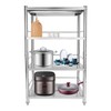 DDBESSIC Stainless Steel Shelves 4 Tier 31x18x52in Adjustable Shelf Storage