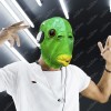Máscara Cabeza D Pez Verde Disfraz Halloween Fiesta Divertid
