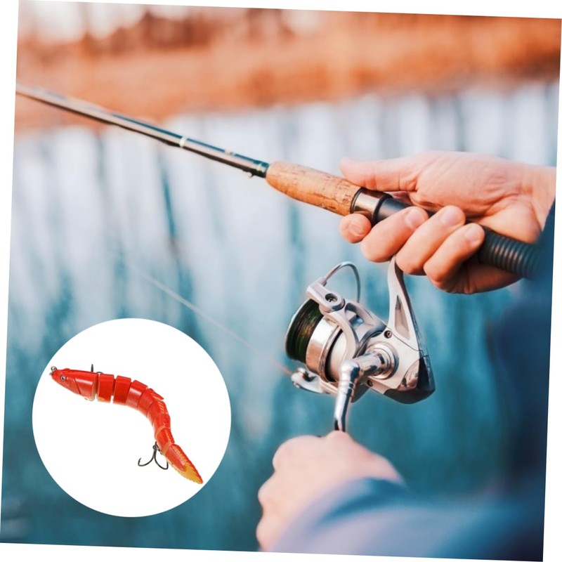 Sosoport 1pc Fishing Lure Bait Multi Jointed Abs Tackle with