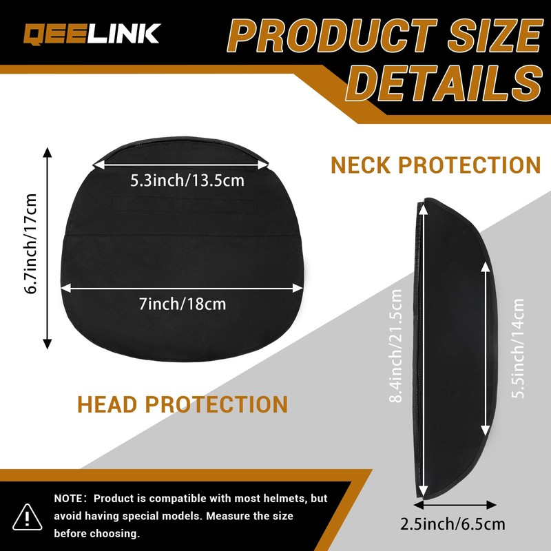 Welding Helmet Extended Cover and Bib Set ，Split Wrap-Around Design