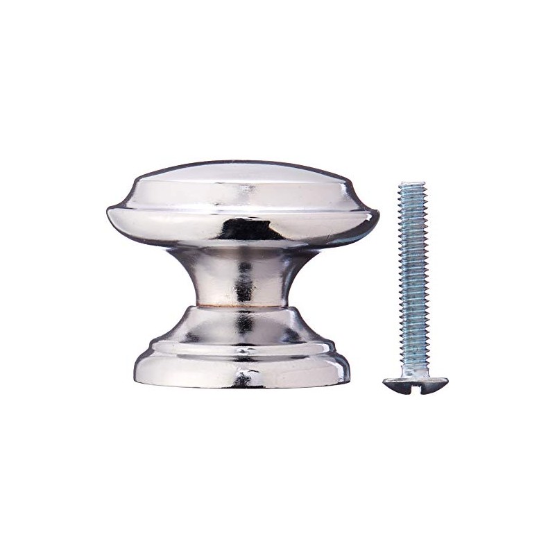 Cosmas 4251CH Polished Chrome Cabinet Hardware Round Knob - 1-3/8"