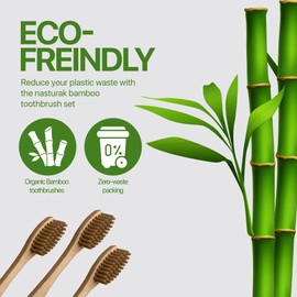 HiFEN® Bambus-Zahnbürsten, umweltfreundlich, natürliche Zahnbürsten, weiche Borsten für Erwachsene und Kinder, biologisch abbaubar und nachhaltige Mundpflege, 6 Stück
