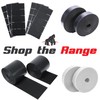 Self-Adhesive Hook and Loop Tape Strips - 1 x 4