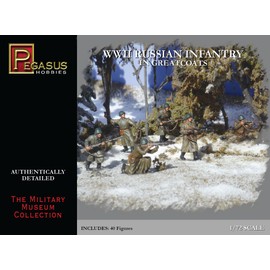 Pegasus PG7271 Figure 1/72 WW II: Russian Infantry in Green Coats