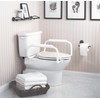 Moen Glacier White Home Care Bathroom Safety Toilet Grab Bar,