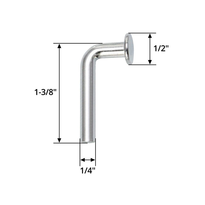 QWORK Pallet Rack Drop Pin, Heavy Duty J Bolt Safety