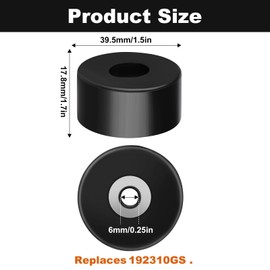 4 PCS Rubber Pressure Feet Pressure Washers Rubber Feet 192310GS Air Compressor Feets Anti Vibration Foot Pad for Generators Pressure Washers Compatible with Coleman Powermate Sanborn