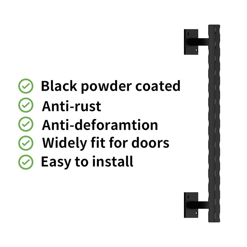 skysen Sliding Barn Door Handle Pull Black for Sliding Barn