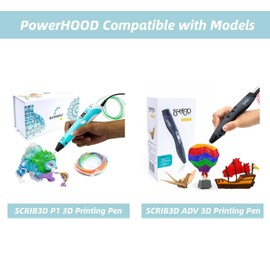 PowerHOOD Compatible with CRIB3D P1 3D Printing Pen SCRIB_Pen_P1 SCRIB_Pen_ADV Advanced 3D Printing Pen Repalcement Charger DC Power
