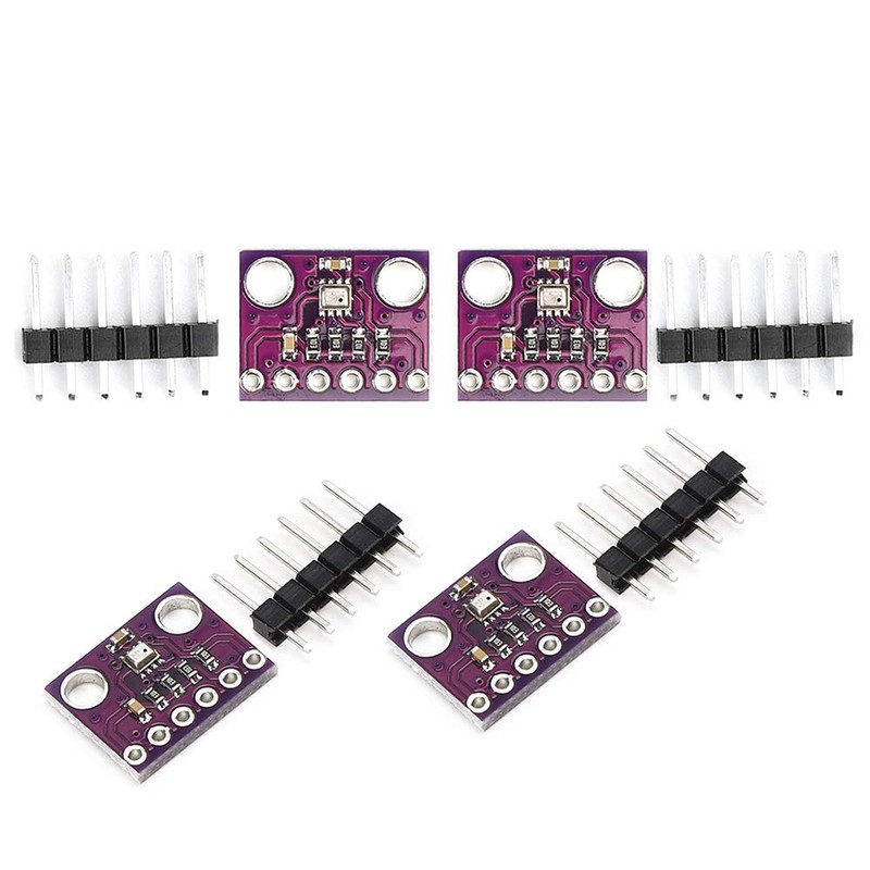 4 Pieces Temperature Sensor Board, GY-BMP280-3.3 Humidity Sensor 300-1100 HPa