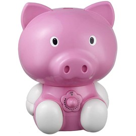 SPT SU-3882 Pig Ultrasonic Humidifier, Pink, 1.8 liters tank capacity, Designed for rooms up to 450 sq. ft., Moisture output up to 220 ml per hour, Cool mist (ultrasonic technology)