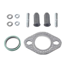 1 Set Exhaust Stud Bolt Nut Washer Seal Kit Exhaust Seal for Exhaust System Compatible with Scooter Moped Quad Engine